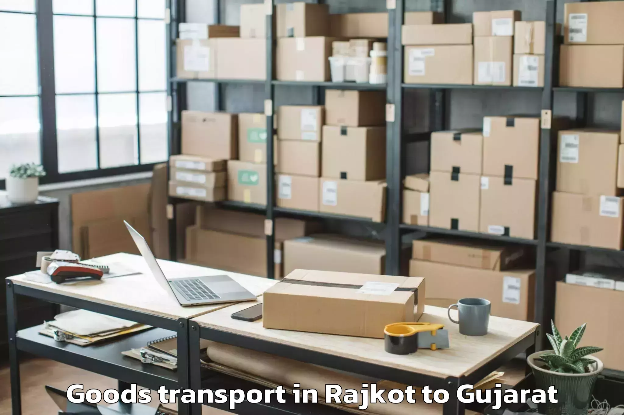 Rajkot to Jhalod Goods Transport Booking